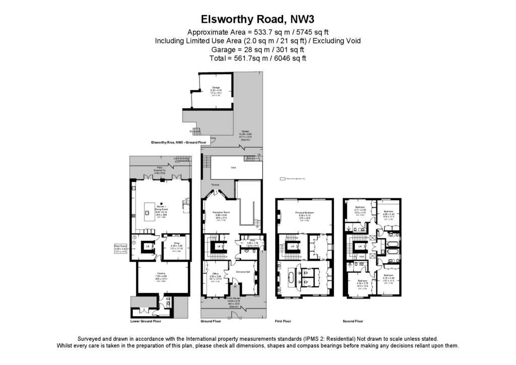 5 bedroom semi-detached house for sale - floorplan