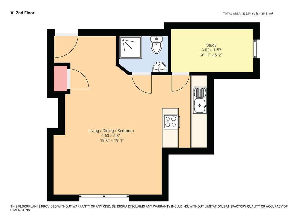 1 bedroom flat to rent - floorplan