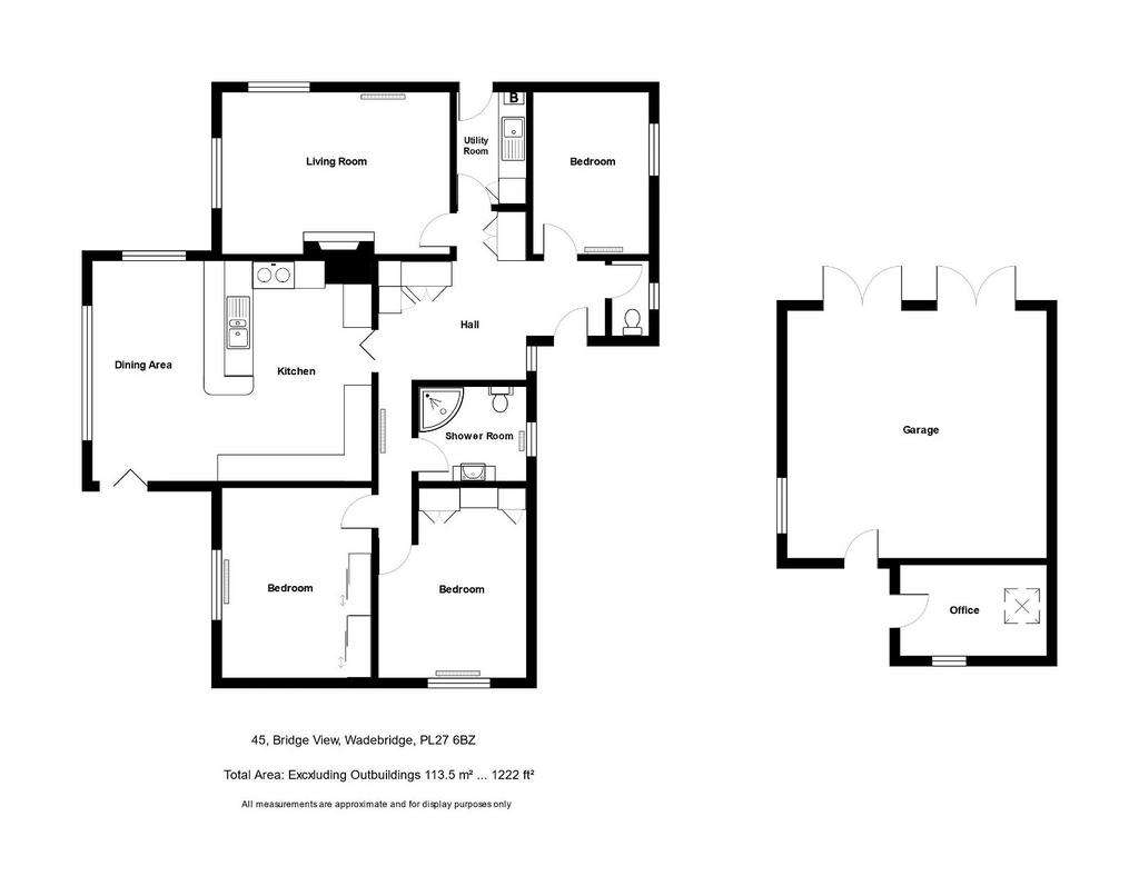 3 bedroom detached bungalow for sale - floorplan