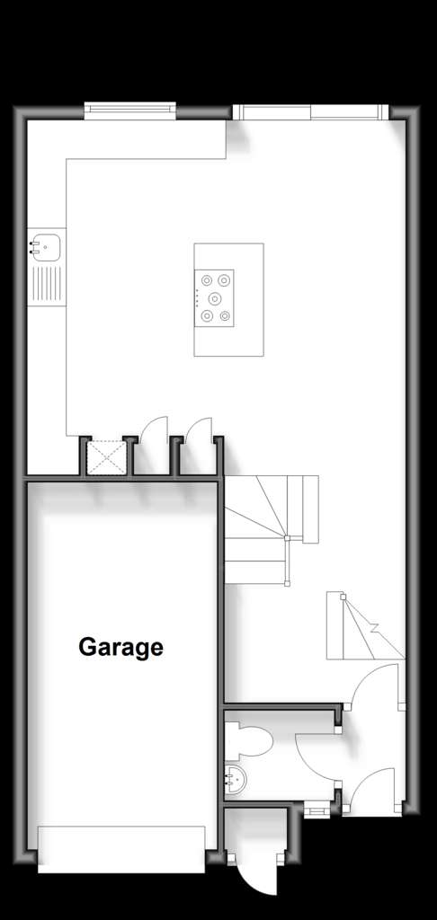 4 bedroom town house for sale - floorplan