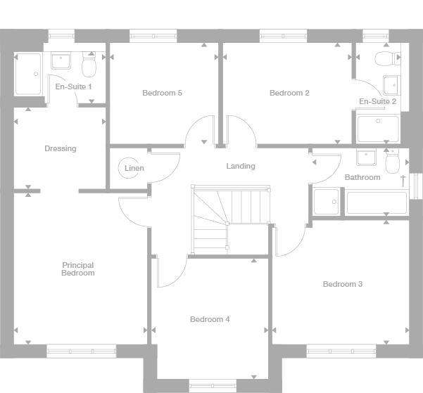 5 bedroom detached house for sale - floorplan