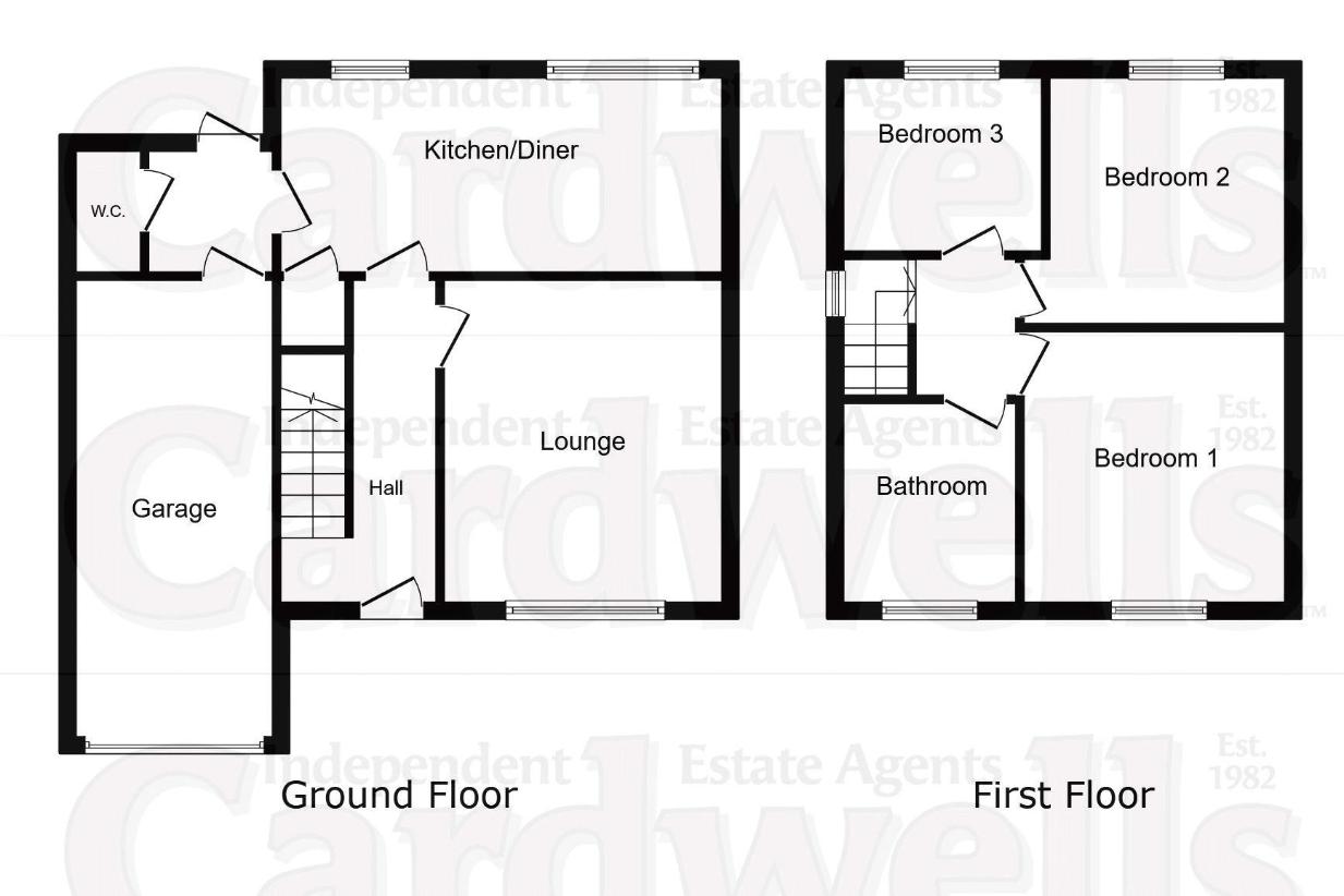 3 bedroom detached house for sale - floorplan