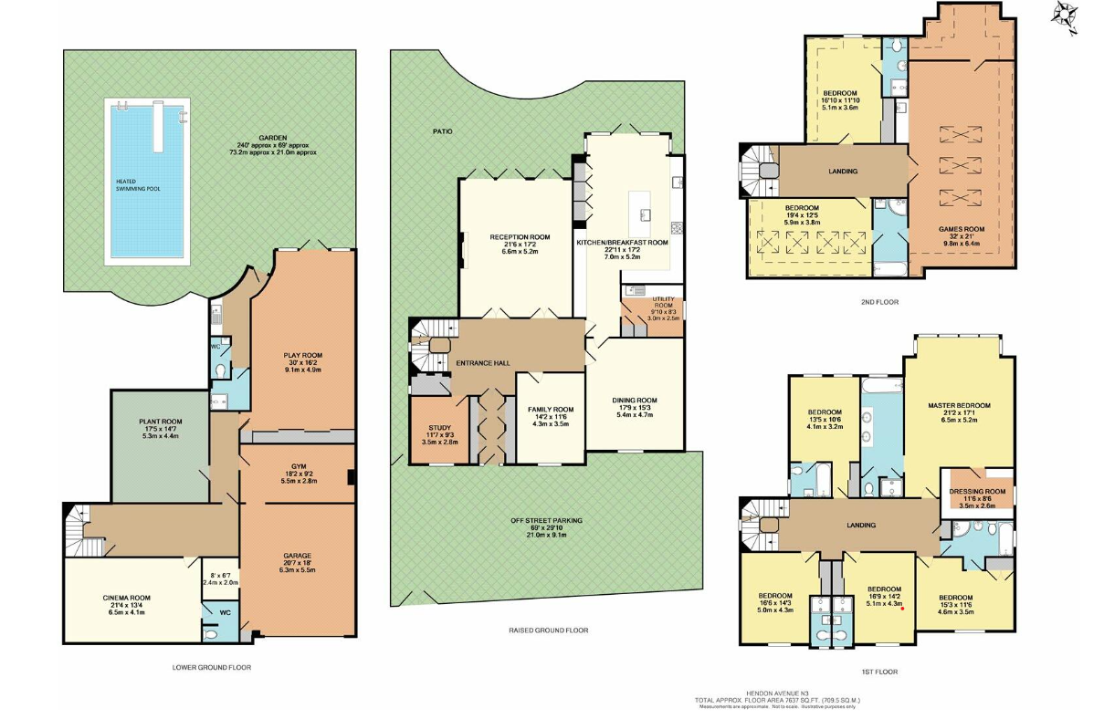 7 bedroom property for sale - floorplan