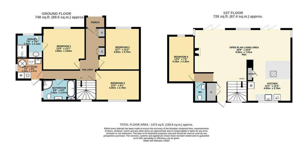 4 bedroom detached house for sale - floorplan