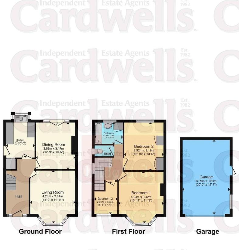 3 bedroom detached house for sale - floorplan