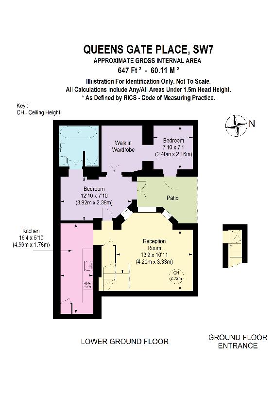 1 bedroom flat for sale - floorplan