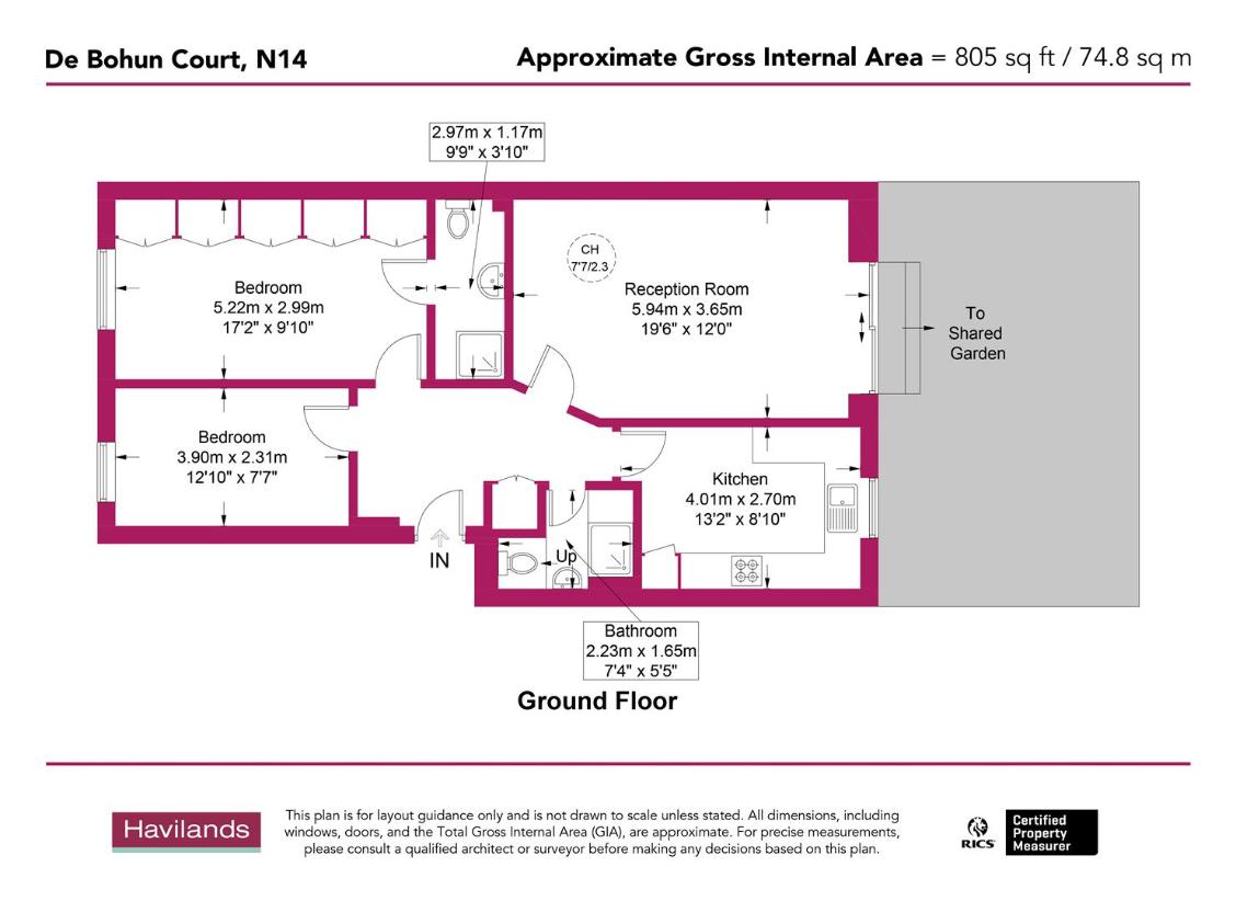 2 bedroom flat for sale - floorplan