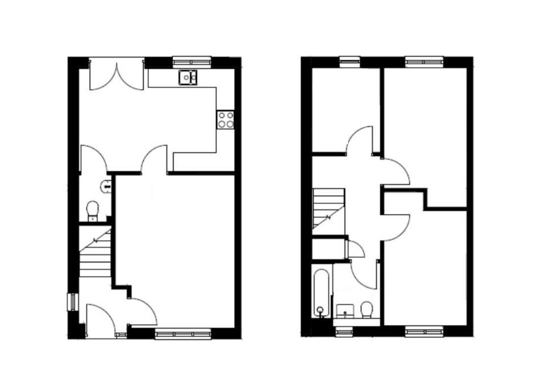 3 bedroom semi-detached house for sale - floorplan