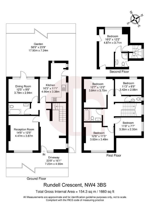 5 bedroom property for sale - floorplan