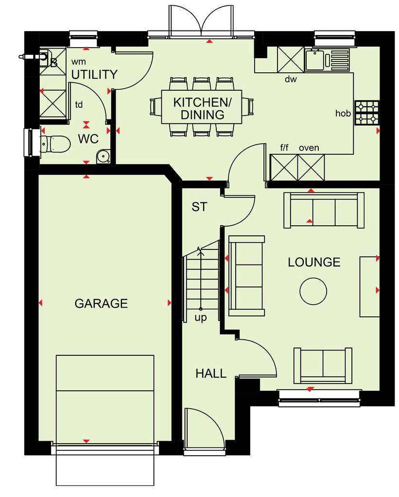 4 bedroom detached house for sale - floorplan