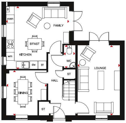 4 bedroom detached house for sale - floorplan