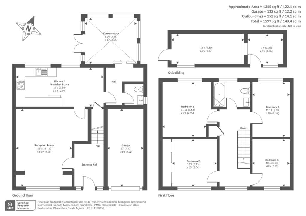 4 bedroom detached house for sale - floorplan