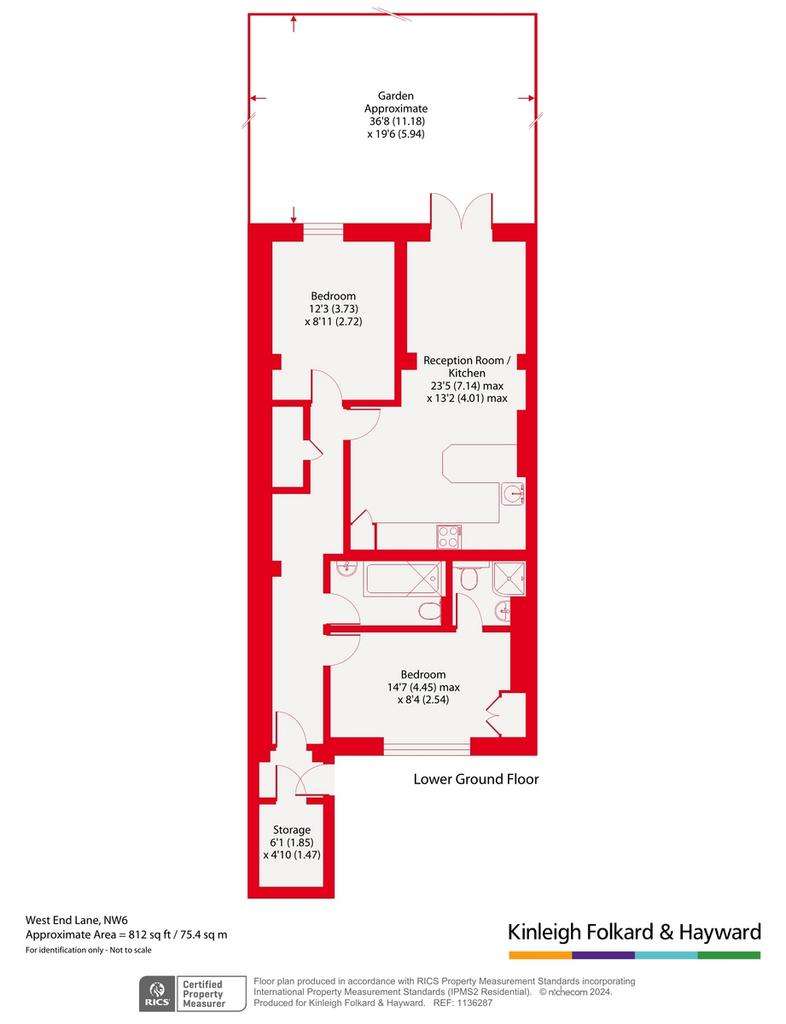 2 bedroom flat for sale - floorplan