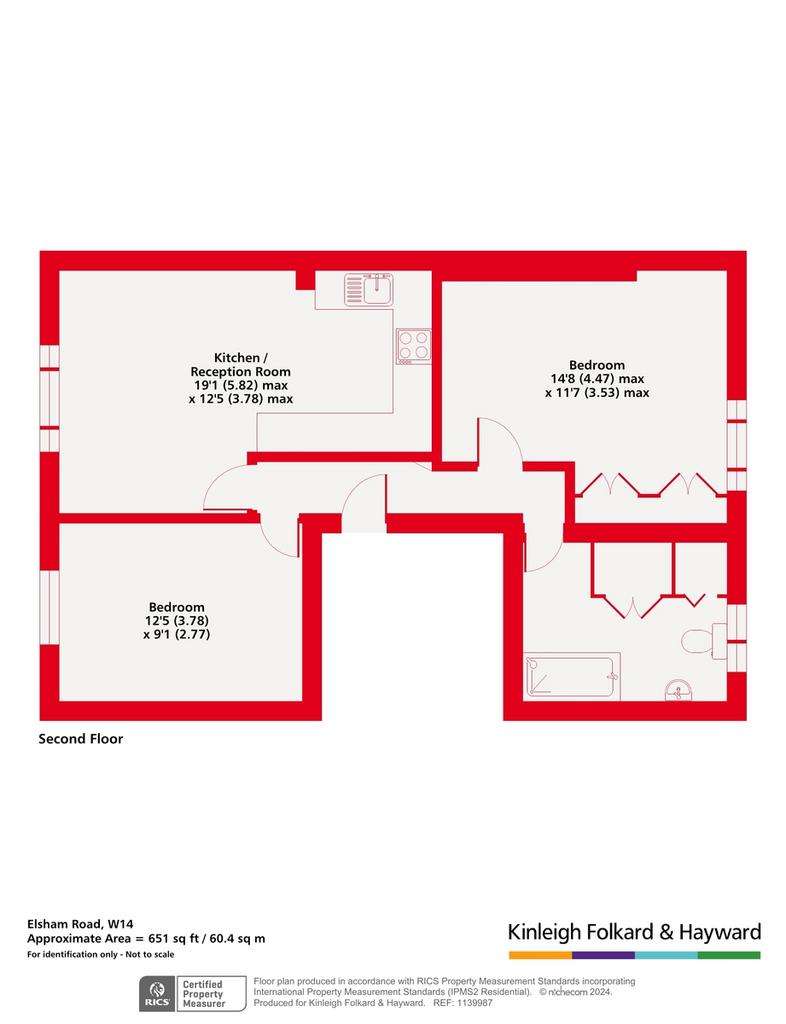 2 bedroom flat for sale - floorplan