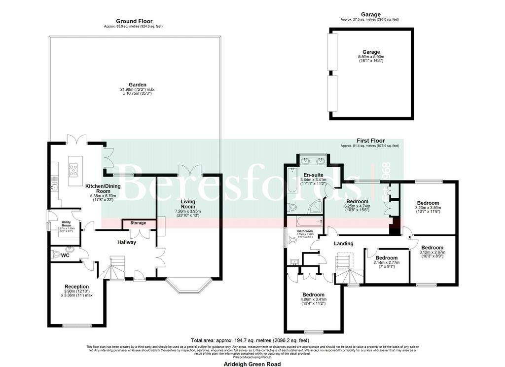 5 bedroom detached house for sale - floorplan