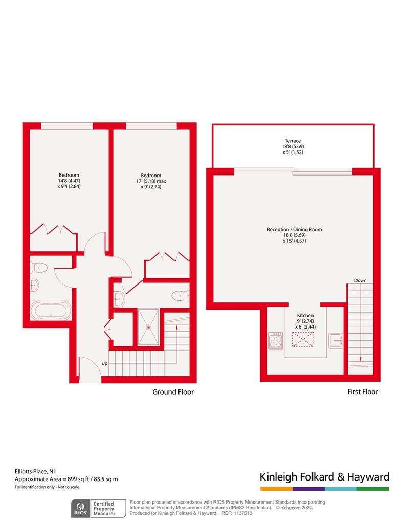 2 bedroom flat for sale - floorplan