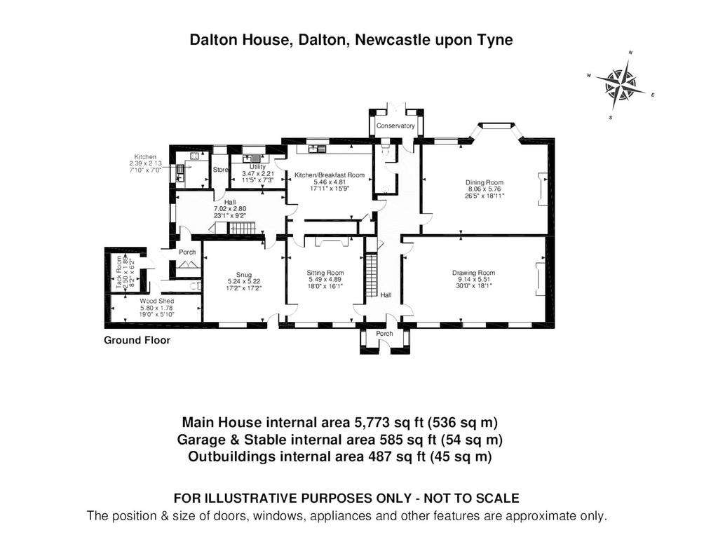 6 bedroom country house for sale - floorplan