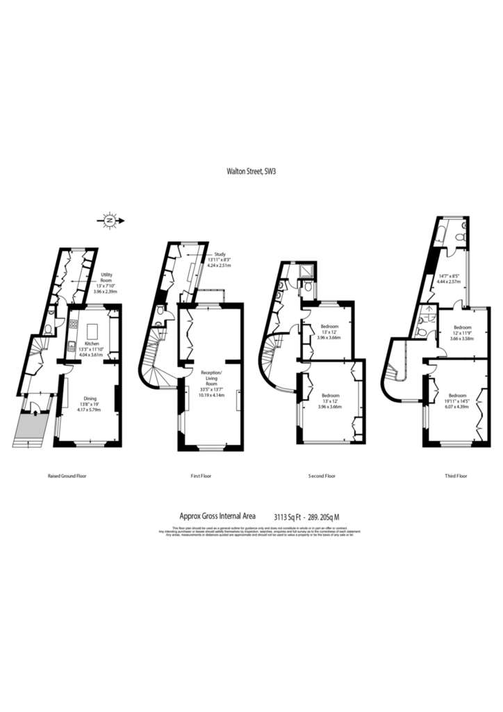 4 bedroom end of terrace house to rent - floorplan