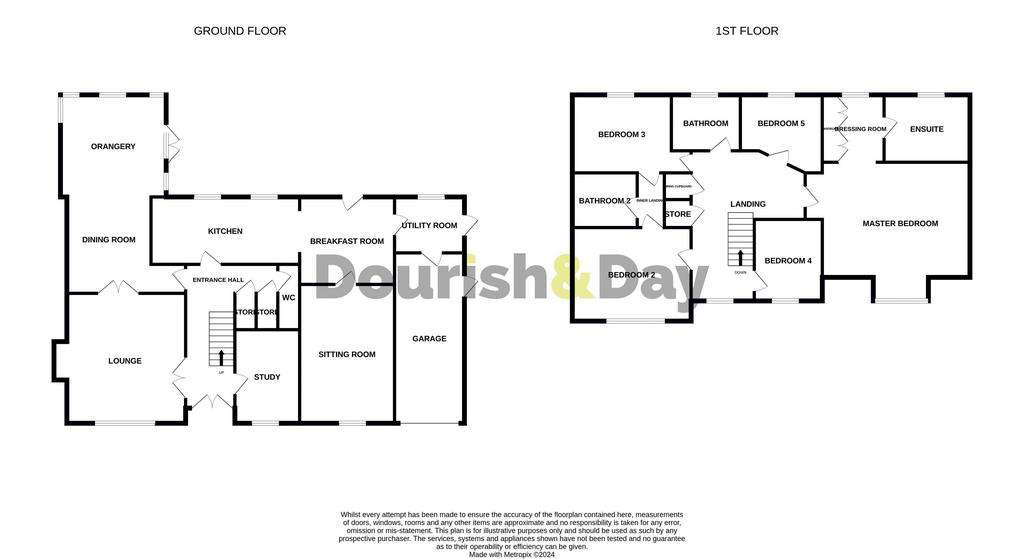 5 bedroom detached house for sale - floorplan