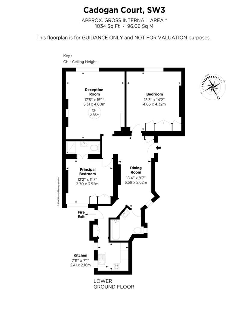 2 bedroom flat to rent - floorplan