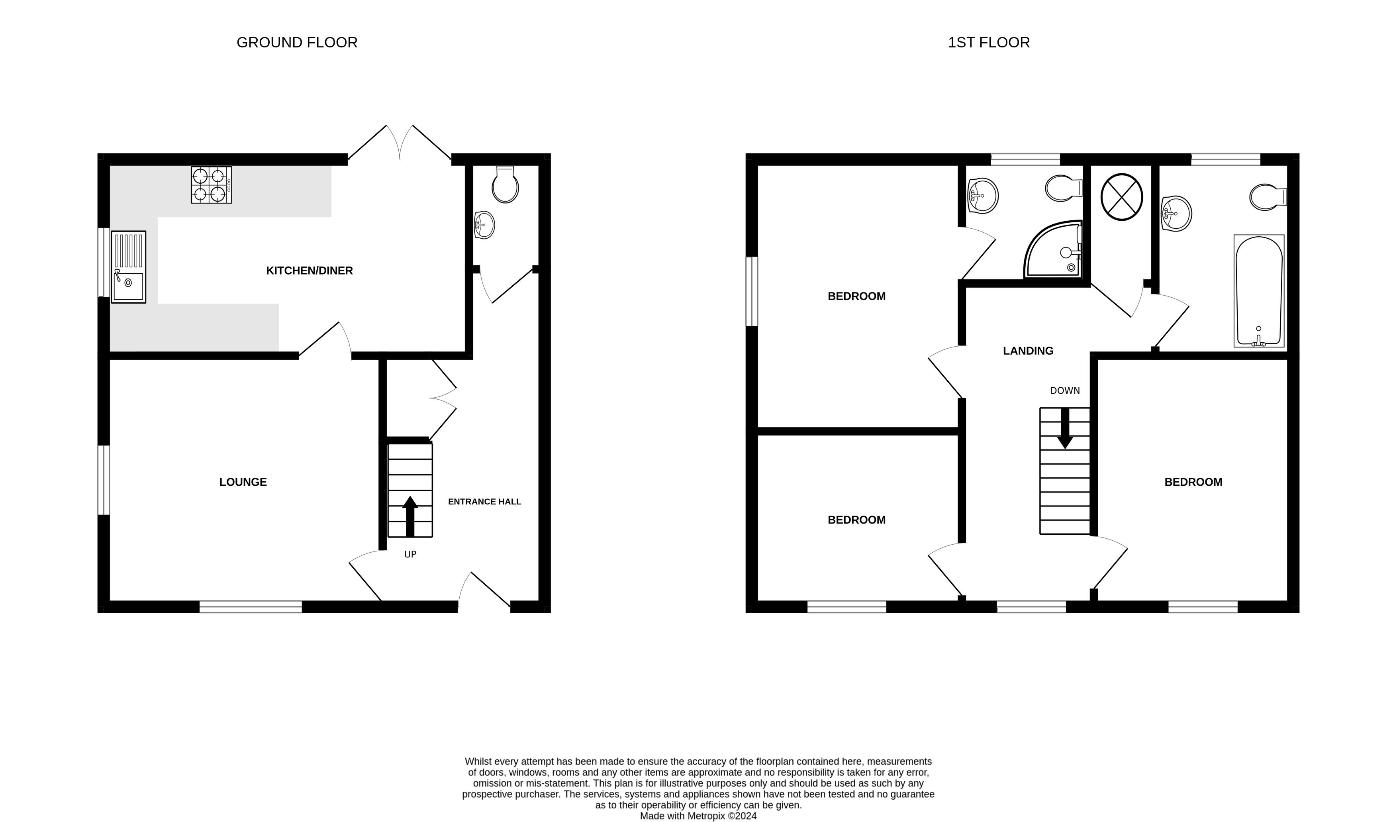 3 bedroom detached house for sale - floorplan