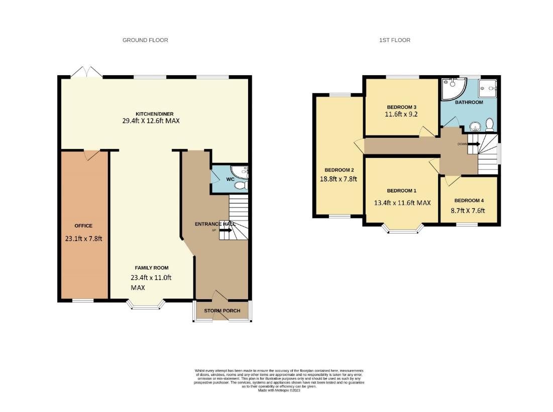 4 bedroom detached house for sale - floorplan