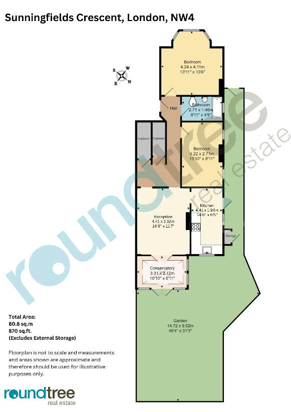 2 bedroom flat for sale - floorplan