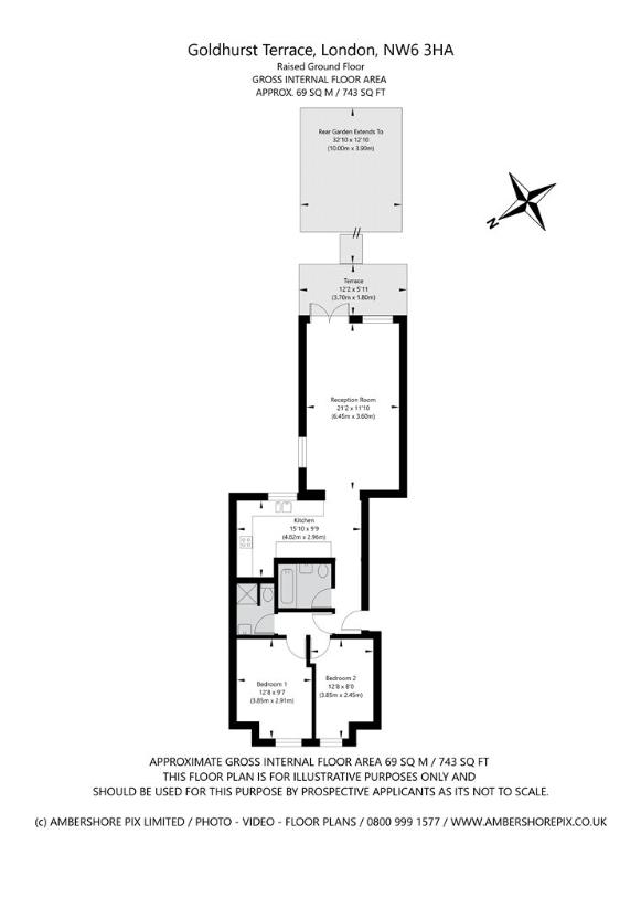 2 bedroom flat for sale - floorplan