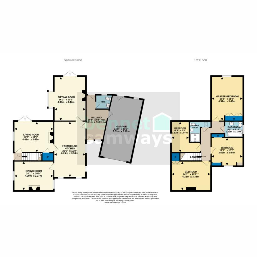 4 bedroom cottage for sale - floorplan