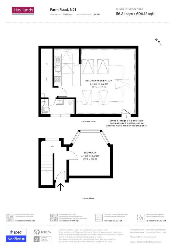 1 bedroom flat for sale - floorplan