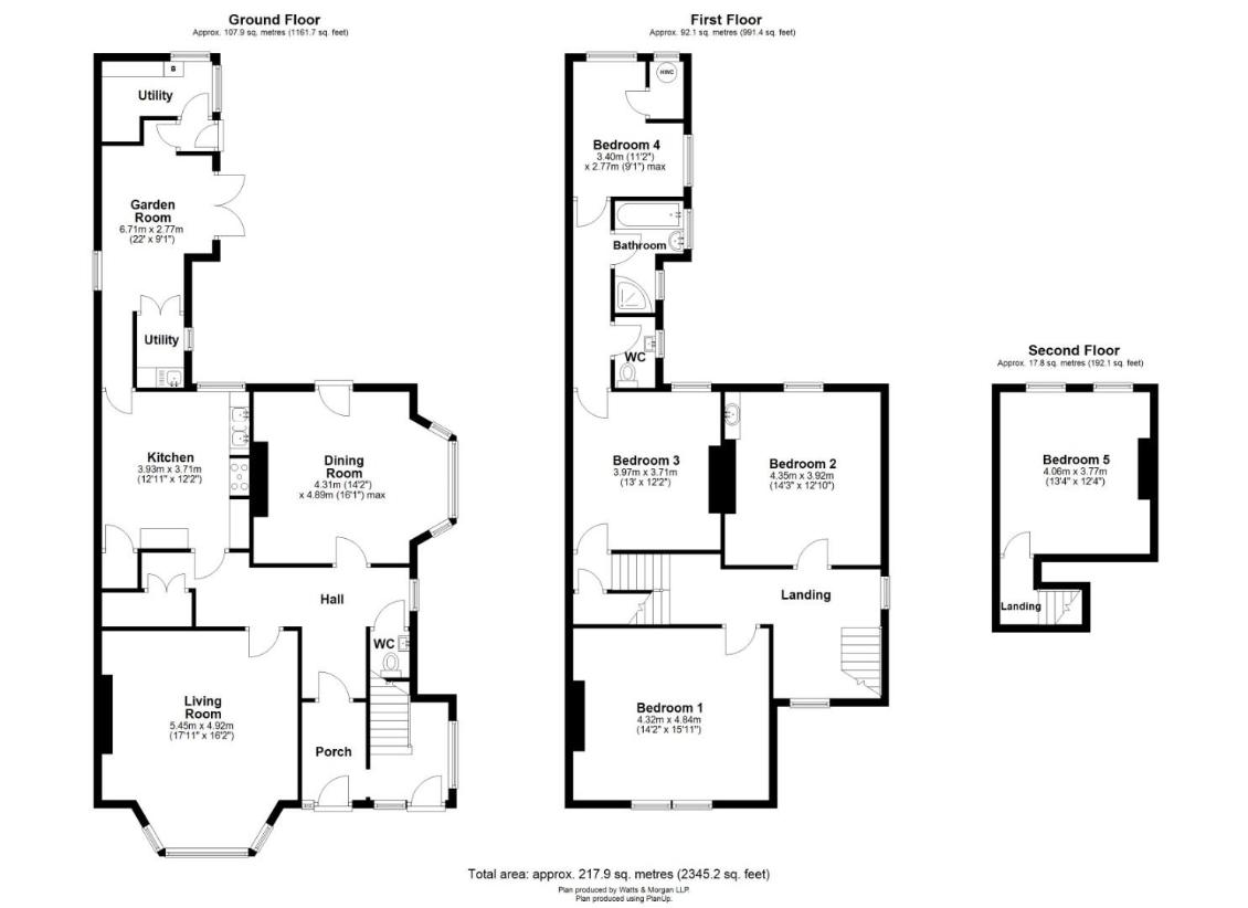 5 bedroom semi-detached house for sale - floorplan