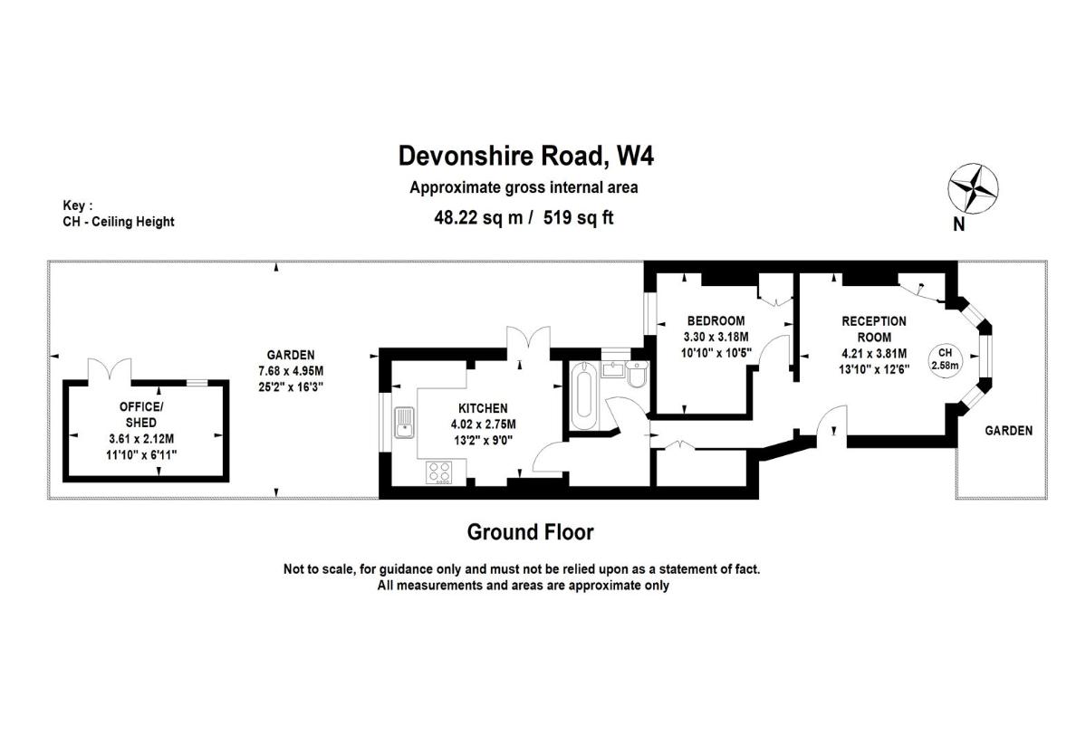 1 bedroom flat for sale - floorplan