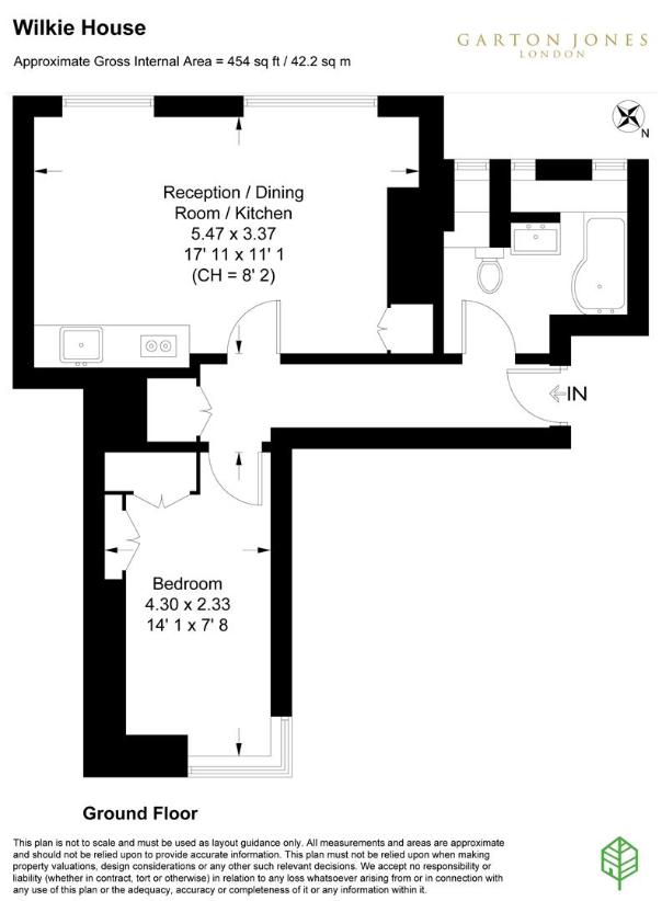 1 bedroom detached house for sale - floorplan