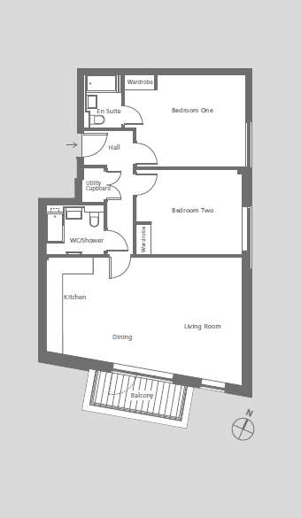 2 bedroom flat for sale - floorplan