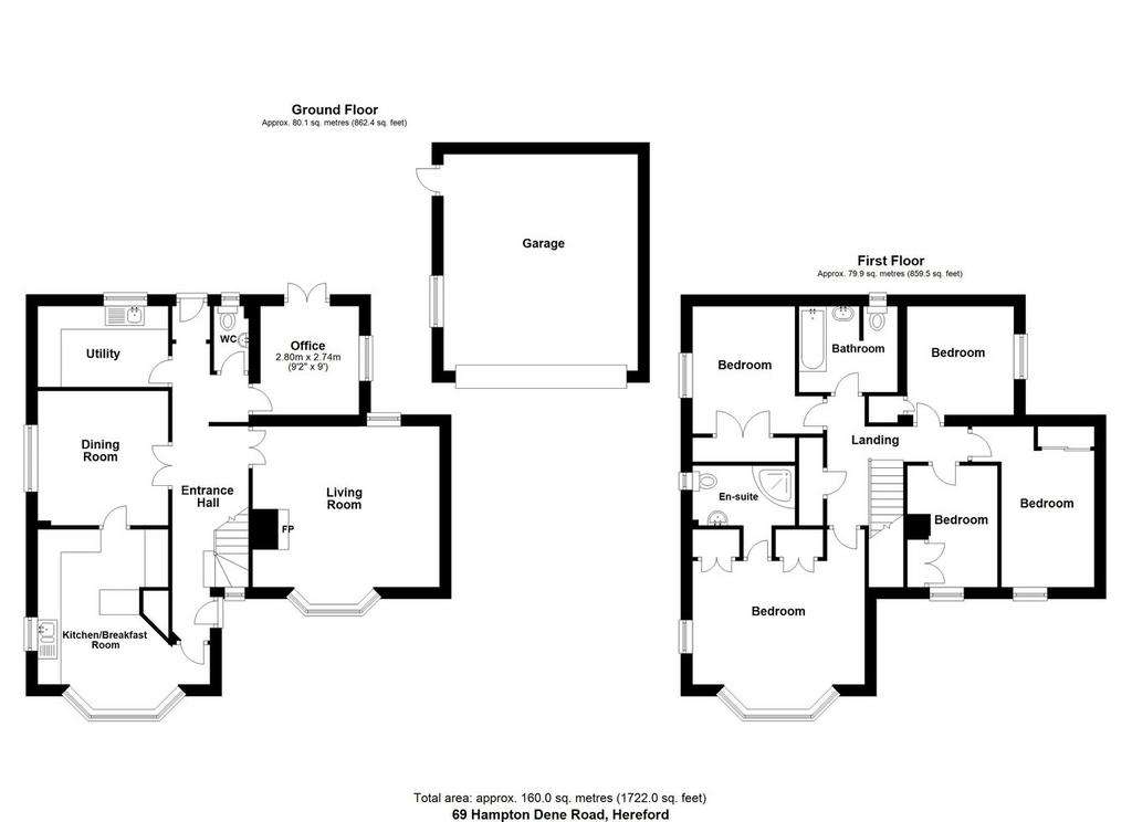 5 bedroom detached house for sale - floorplan