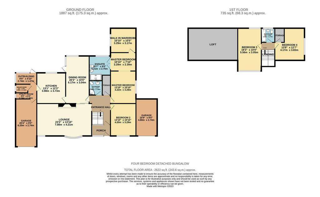 5 bedroom detached bungalow for sale - floorplan