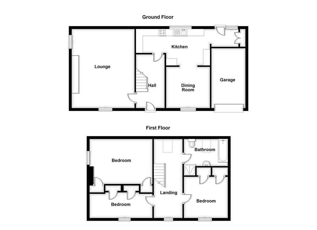 3 bedroom cottage for sale - floorplan