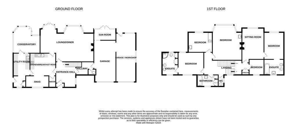 5 bedroom detached house for sale - floorplan