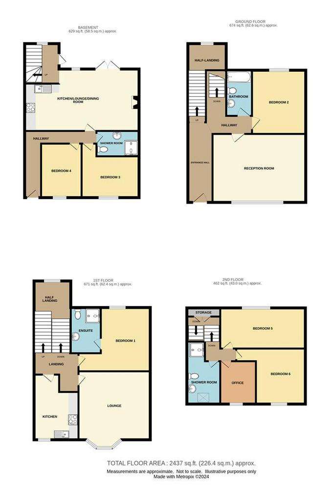 4 bedroom house for sale - floorplan