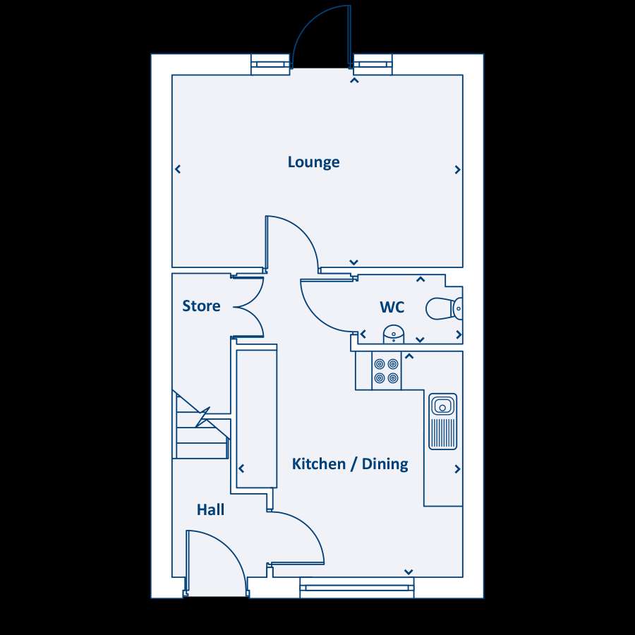 2 bedroom terraced house for sale - floorplan