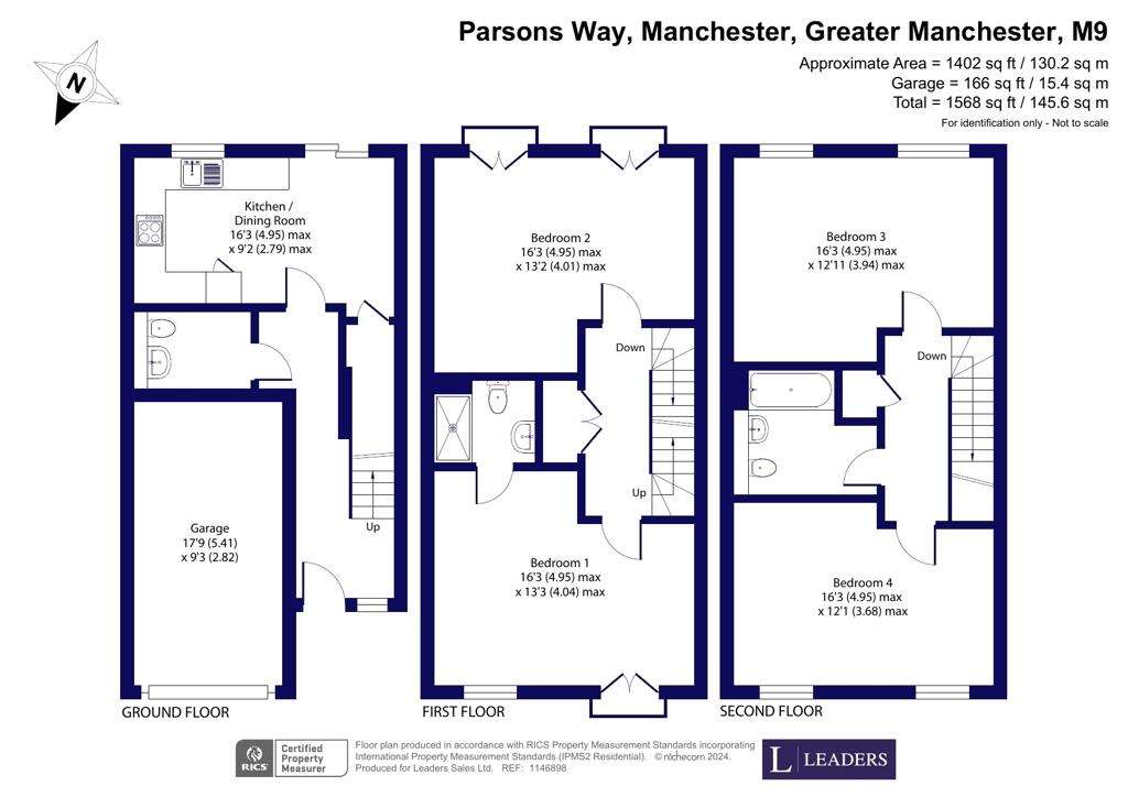 3 bedroom town house for sale - floorplan