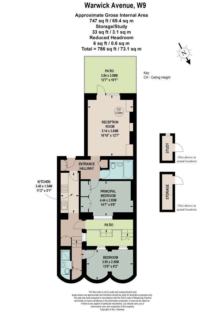 2 bedroom flat for sale - floorplan