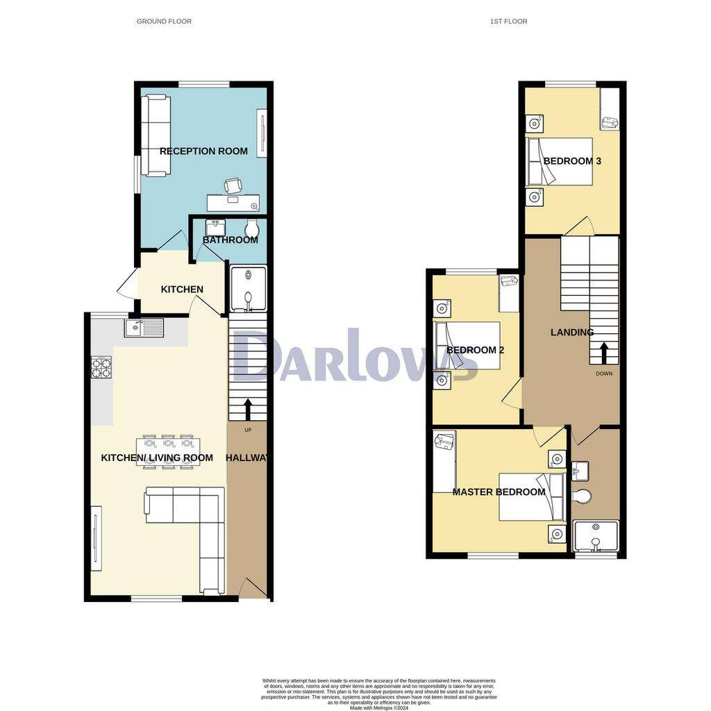 3 bedroom terraced house for sale - floorplan