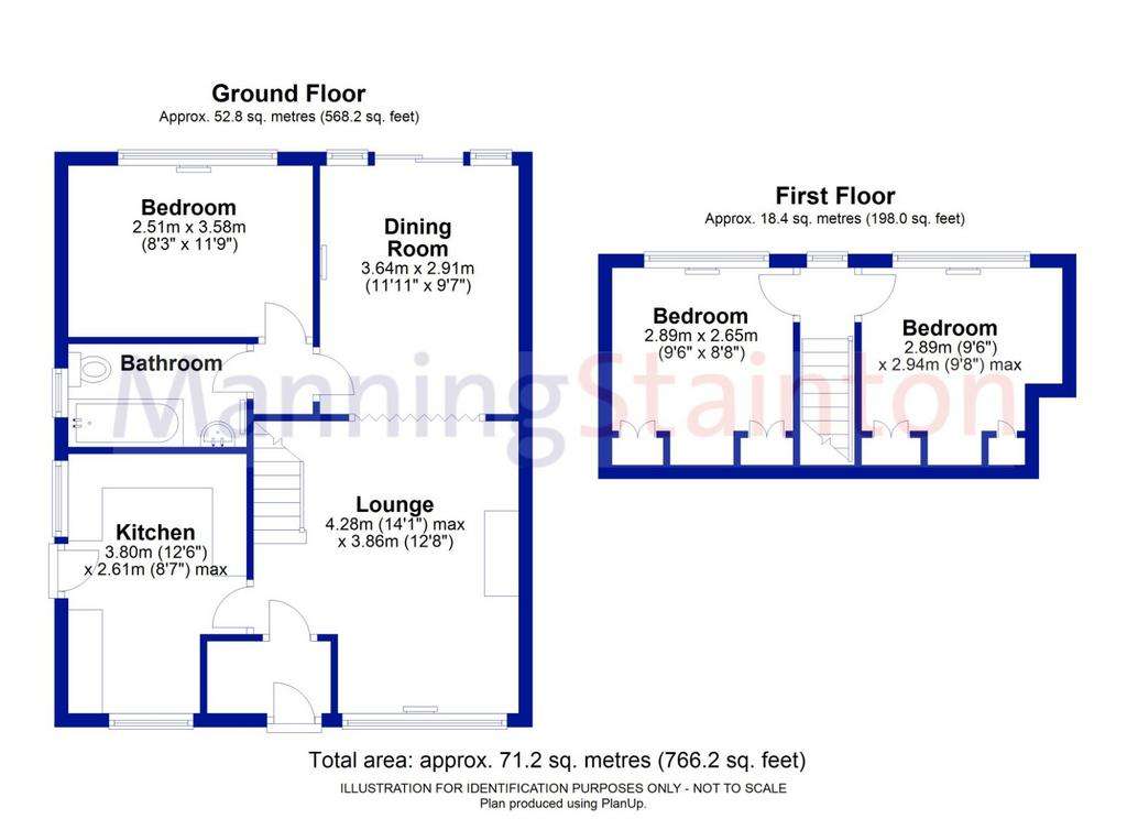 3 bedroom bungalow for sale - floorplan