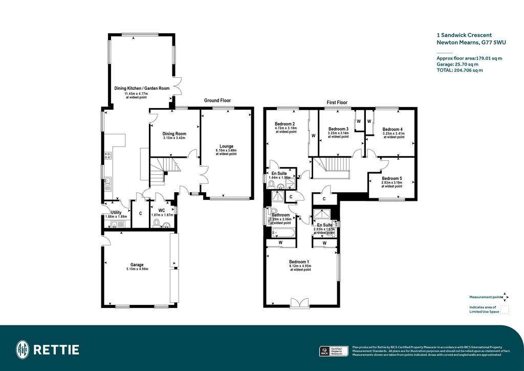 5 bedroom detached house for sale - floorplan