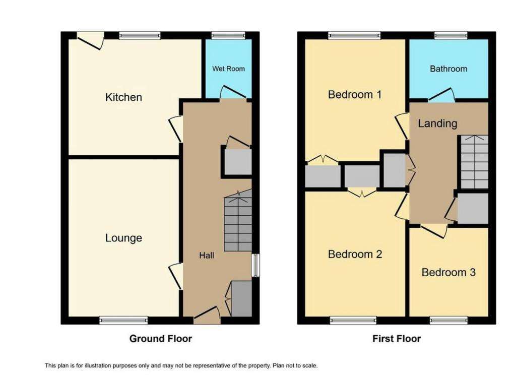 3 bedroom semi-detached house for sale - floorplan