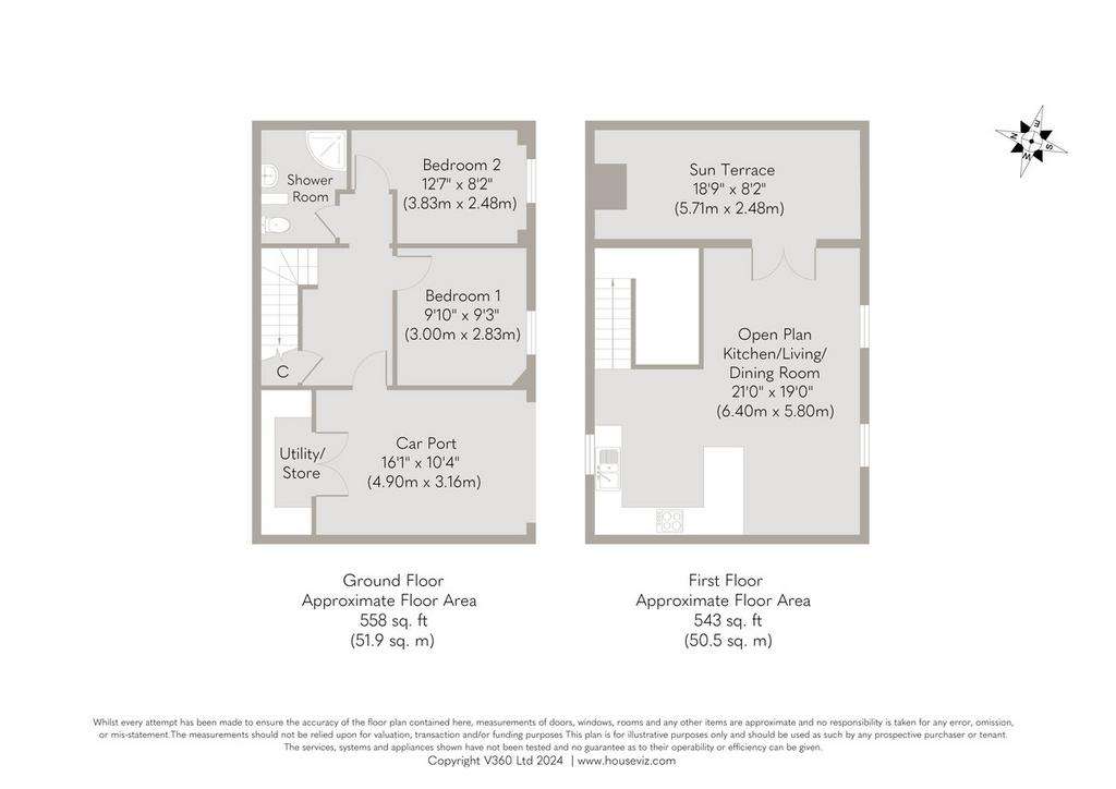 2 bedroom barn conversion for sale - floorplan