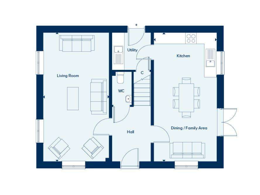 4 bedroom detached house for sale - floorplan