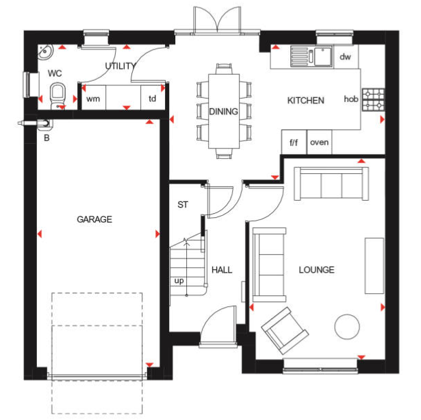 4 bedroom detached house for sale - floorplan