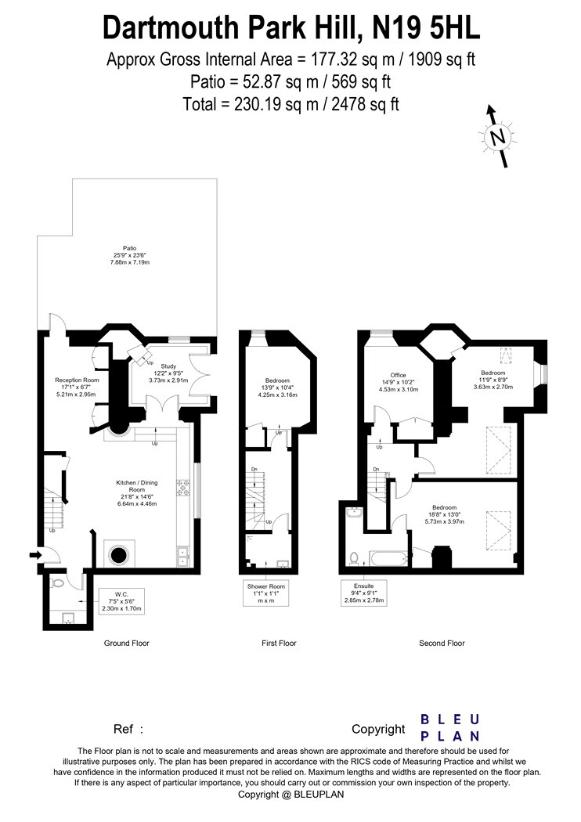 4 bedroom flat for sale - floorplan